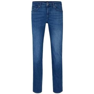 Slim-fit jeans van blauw Italiaans denim met een kasjmierfeel