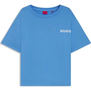 HUGO Womenswear - Pyjamashirt - Zacht - Stretchjersey - Contrasterende Logoprint