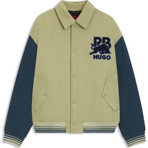 HUGO x RB regular-fit jack in collegestijl met stiergraphics