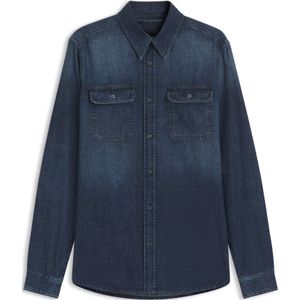 BECKHAM x BOSS-overhemd van blauw denim