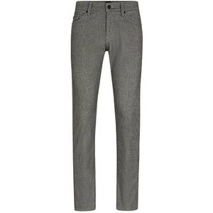 Slim-fit jeans van tweekleurige geborstelde twill