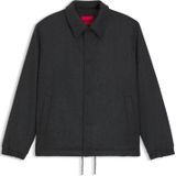 HUGO - Baks2511 - Gewatteerd Coachjack - Gemêleerde Wolmix