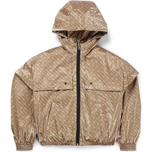 Kinderwindjack met capuchon en monogramdessin