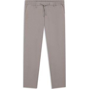 Taps toelopende broek van stretchmateriaal met een wafelstructuur