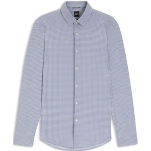 Slim-fit overhemd van hoogwaardige stretchjersey met print