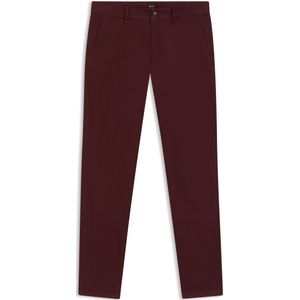 Slim-fit broek in satijn van stretchkatoen