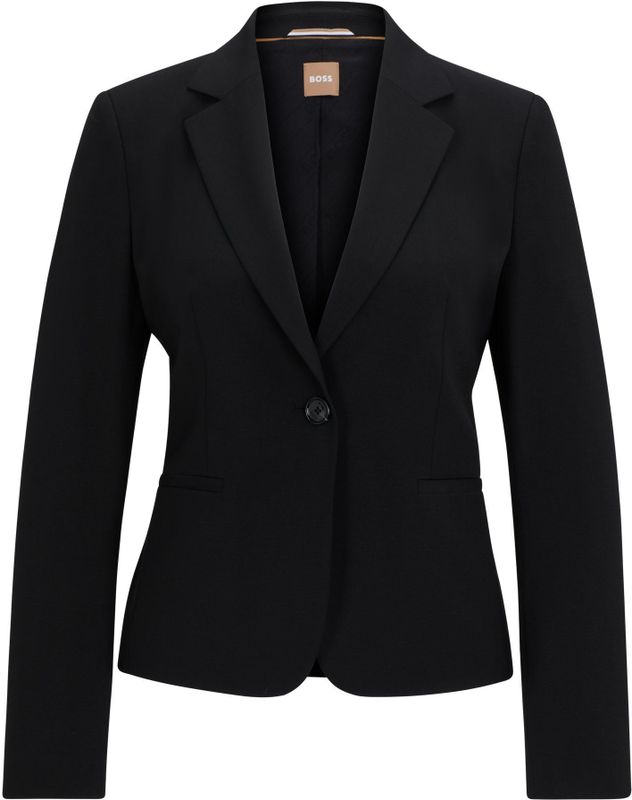 BOSS - Jarua - Blazer - Zwart - Slanke Pasvorm