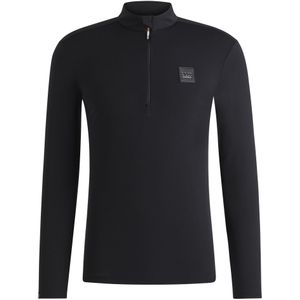 Trainingsshirt met rits voor ruiters van stretchmateriaal