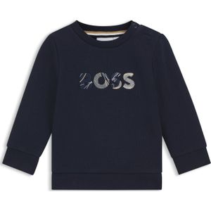Sweatshirt voor kinderen van katoenmix met logostiksel