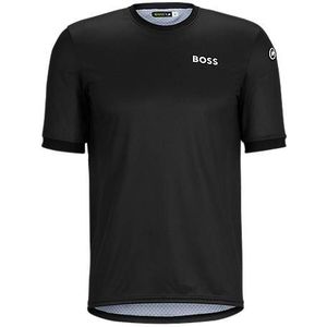 BOSS x ASSOS regular-fit top van UPF35-jersey met merkaccent