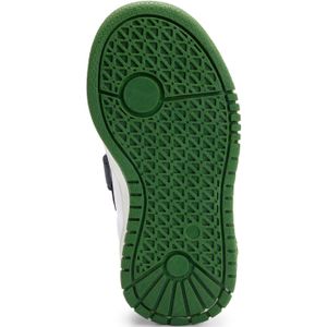 Kindersneakers van canvas en leer met logobandje