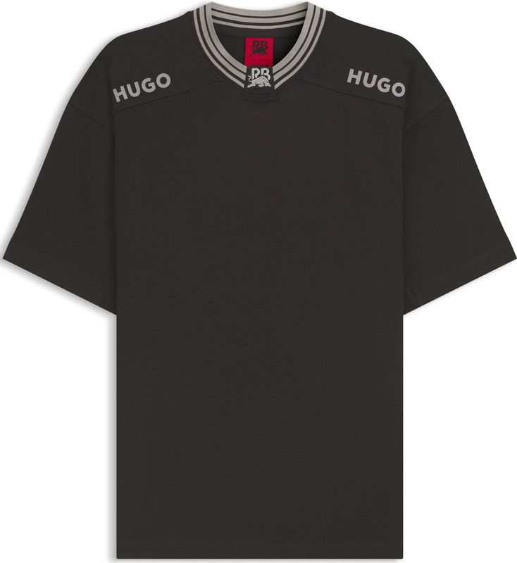 HUGO - x RB - T-shirt - Katoen - Contrastranden en Logo’s