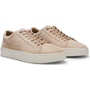 Gary-sneakers van suède in velourslook