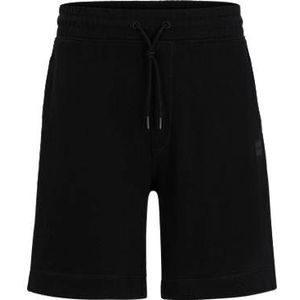 Regular-fit shorts van katoenen badstof met logopatch