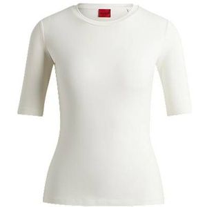 Slim-fit T-shirt van katoen, modal en stretch