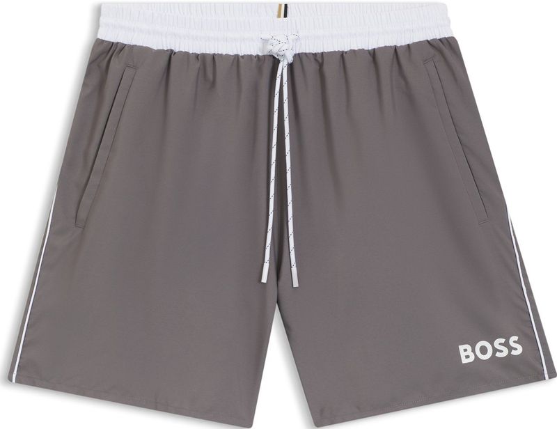 Sneldrogende zwemshorts met logoprint