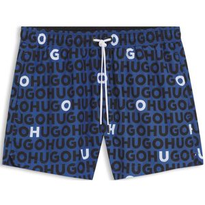 HUGO - Zwemshort - Print met Logo's - Sneldrogend - Gerecycled Polyester
