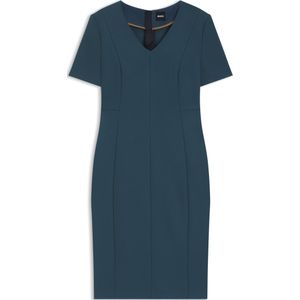 BOSS - Jurk - V-hals - Stretchmateriaal