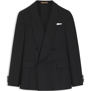 Double-breasted smokingcolbert van zijde