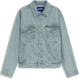 HUGO - Regular-fit Jack - Felblauw - Denim