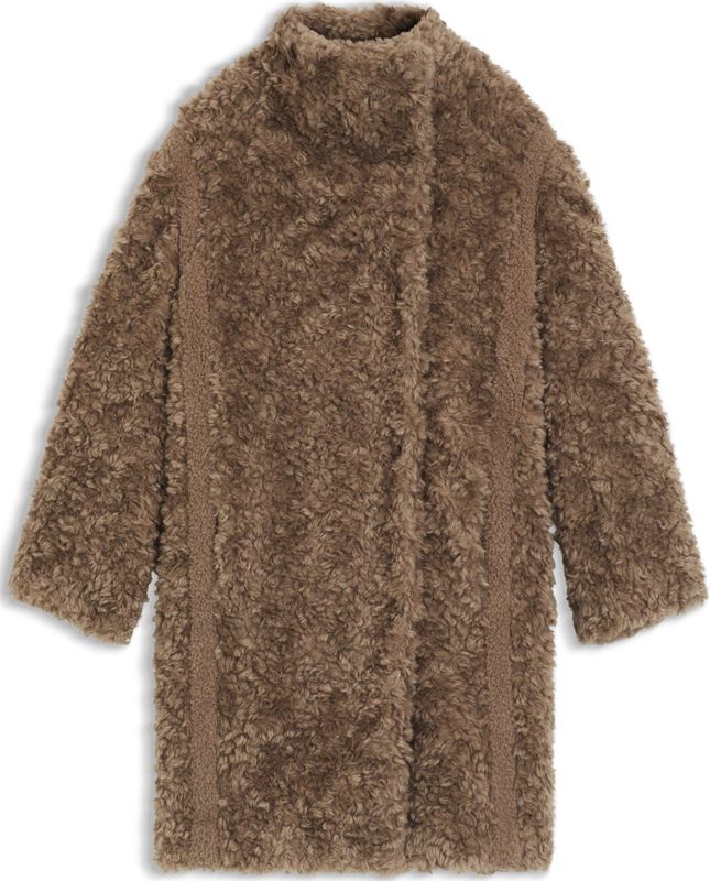 BOSS - Citeddy - Lange Jas - Regular Fit - Teddybont