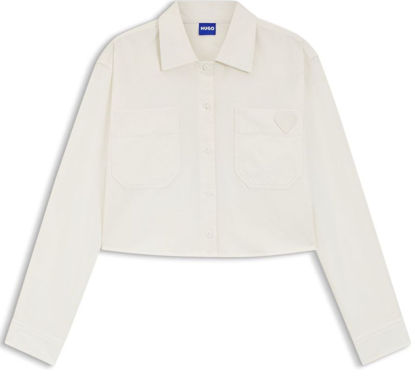 Hugo - Edia 10260730 - Bloes - Blauw - Cropped - Relaxte Pasvorm