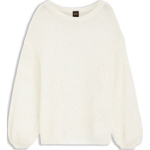 Trui van een wolmix met opengebreide structuur