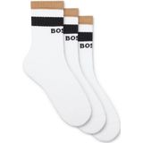 BOSS - 50543647 - Sokken - Wit Groen Zwart - 3 Paar - Katoen