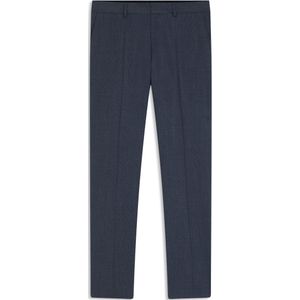 Slim-fit broek van stretchwol met microdessin