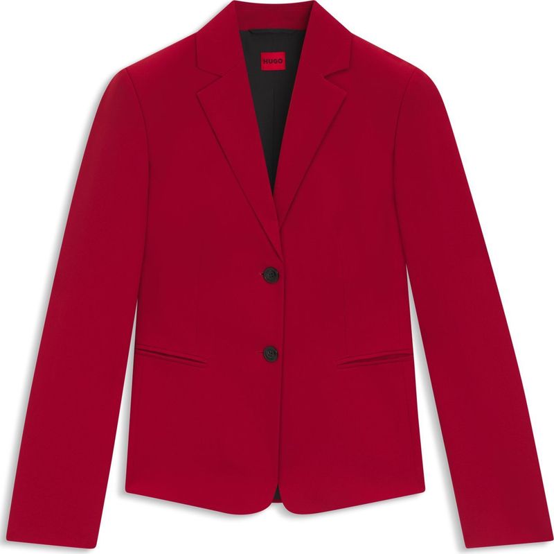 HUGO - Agonia - Damesblazer - Effen - Shaped Fit - 2-knoopssluiting