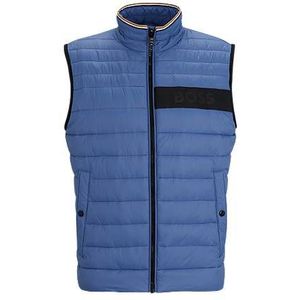 Waterafstotende bodywarmer met 3D-logoband