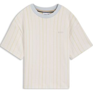 Loose-fit T-shirt voor kinderen met yarn-dyed strepen