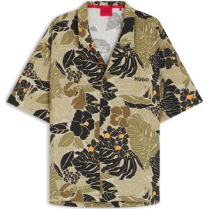 Hugo - Beach Overhemd - Korte Mouwen - Multicolor - 100% Viscose