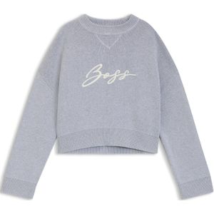 BOSS - Korte Trui - Katoen - Geborduurd Script Logo