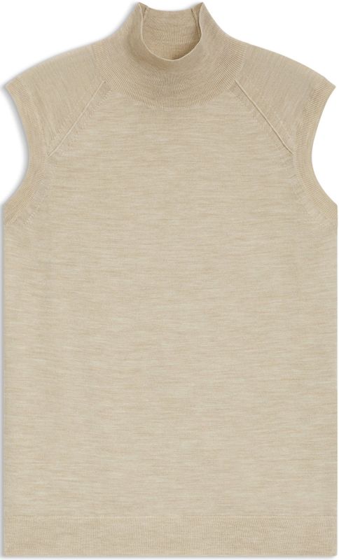 Top met hoge hals van merinowol