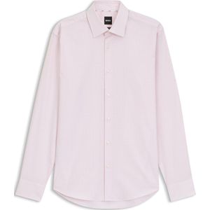 BOSS - Regular-fit Overhemd - Geruite Stretchkatoen Twill