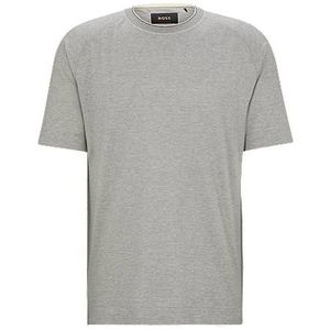 Regular-fit T-shirt van katoen en zijde