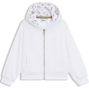 Kinderhoodie van fleece met kenmerkende details