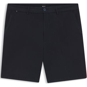 Modern-fit short van katoenen twill met stretch