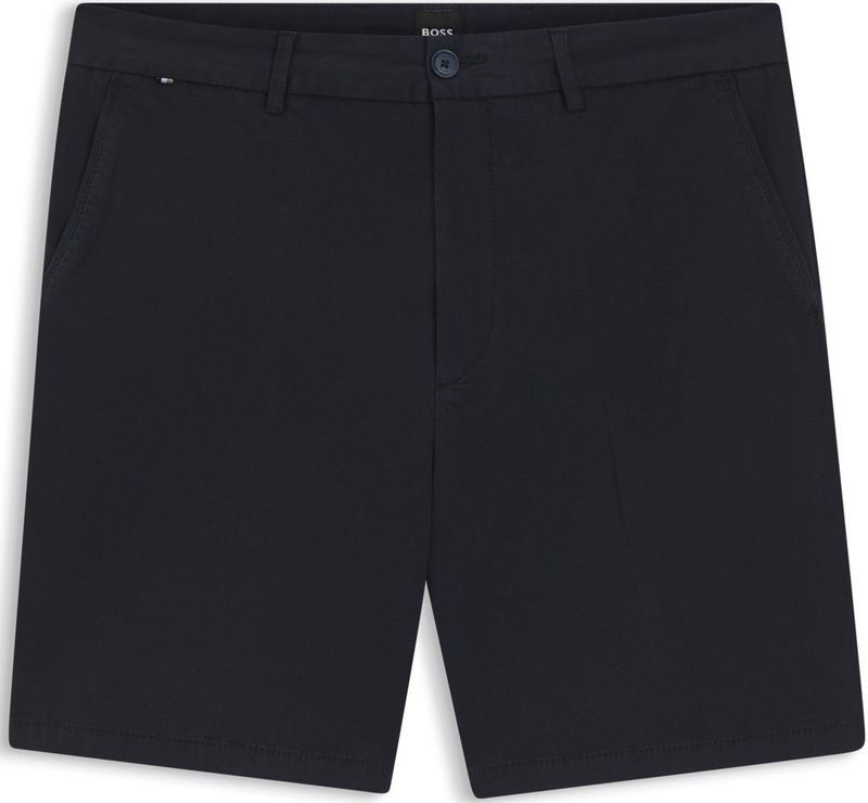 Modern-fit short van katoenen twill met stretch