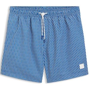 Zwemshorts met print en logopatch