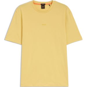 T-shirt van stretchkatoen met contrastlogo