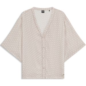 BOSS - Pyjamashirt - Zacht Materiaal - All-over Monogramprint
