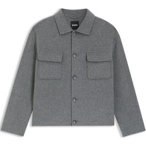 Relaxed-fit colbert van een gemêleerde wolmix