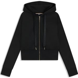 Hoodie met rits en monogramband