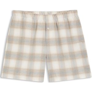 Pyjamashort van katoenen flanel met vichyruiten