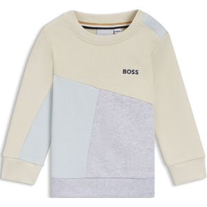 Fleece sweatshirt met kleurblokken van een katoenmix voor kinderen