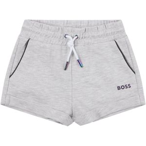 Kindershorts met zakken van mesh en logoprint