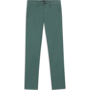 Slim-fit broek in satijn van stretchkatoen