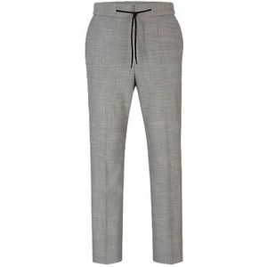 Extra slim-fit broek van materiaal in linnenlook